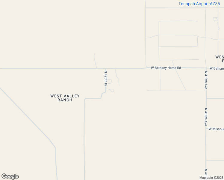 map of restaurants, bars, coffee shops, grocery stores, and more near 5811 North 425th Avenue in Tonopah