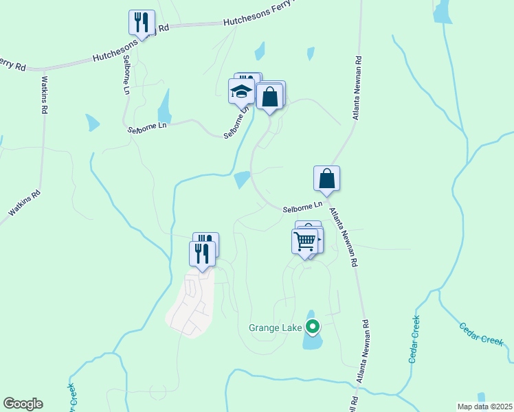 map of restaurants, bars, coffee shops, grocery stores, and more near 9209 Selborne Lane in Palmetto