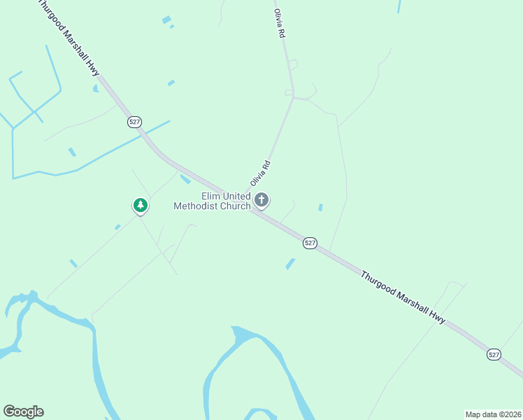 map of restaurants, bars, coffee shops, grocery stores, and more near 8897 Thurgood Marshall Highway in Andrews