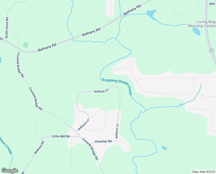 map of restaurants, bars, coffee shops, grocery stores, and more near 240 Arthurs Lane in Covington