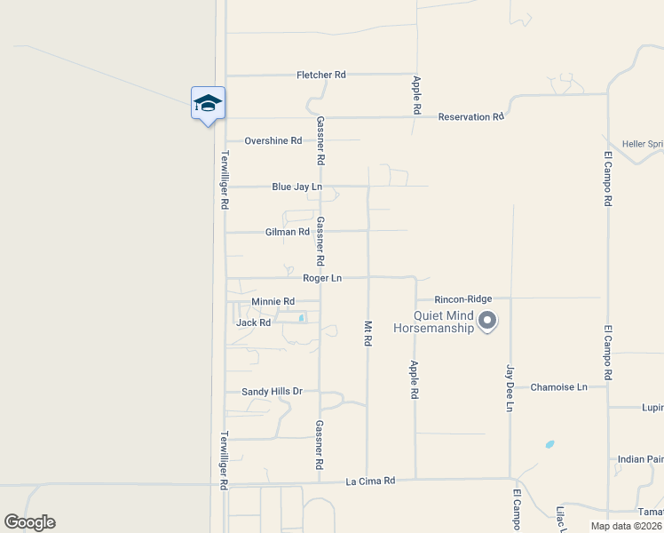 map of restaurants, bars, coffee shops, grocery stores, and more near 59280 Roger Lane in Anza