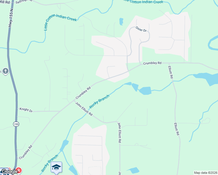 map of restaurants, bars, coffee shops, grocery stores, and more near 610 Crumbley Road in McDonough