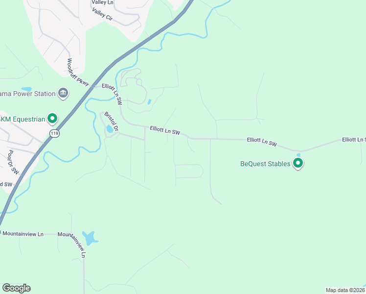 map of restaurants, bars, coffee shops, grocery stores, and more near 7233 Elliott Lane Southwest in Leeds