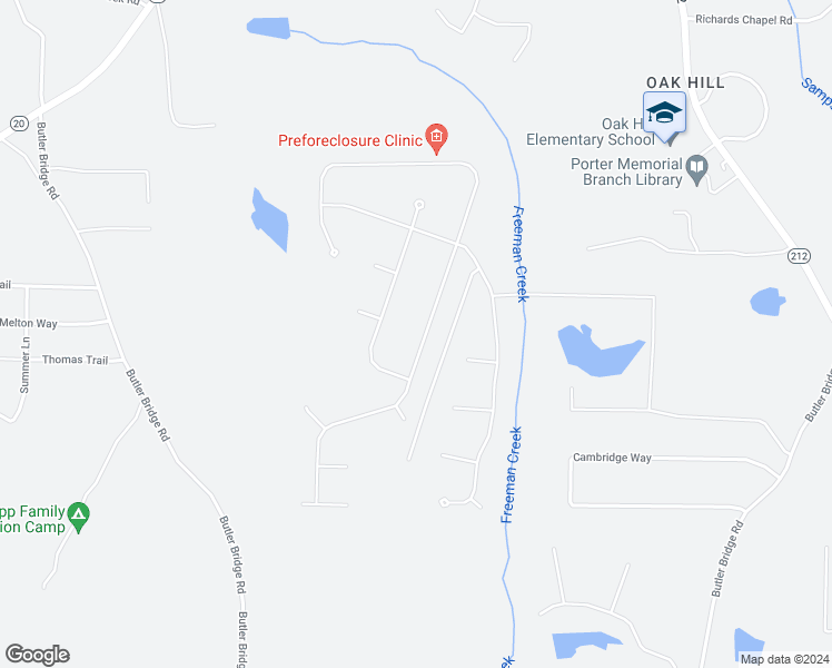 map of restaurants, bars, coffee shops, grocery stores, and more near 110 Hugh Drive in Covington