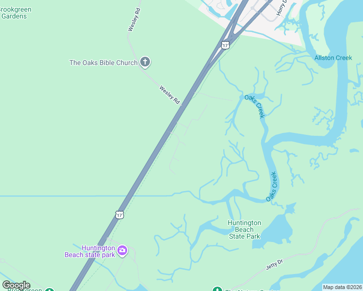 map of restaurants, bars, coffee shops, grocery stores, and more near 5464 Huntington Marsh Road in Murrells Inlet