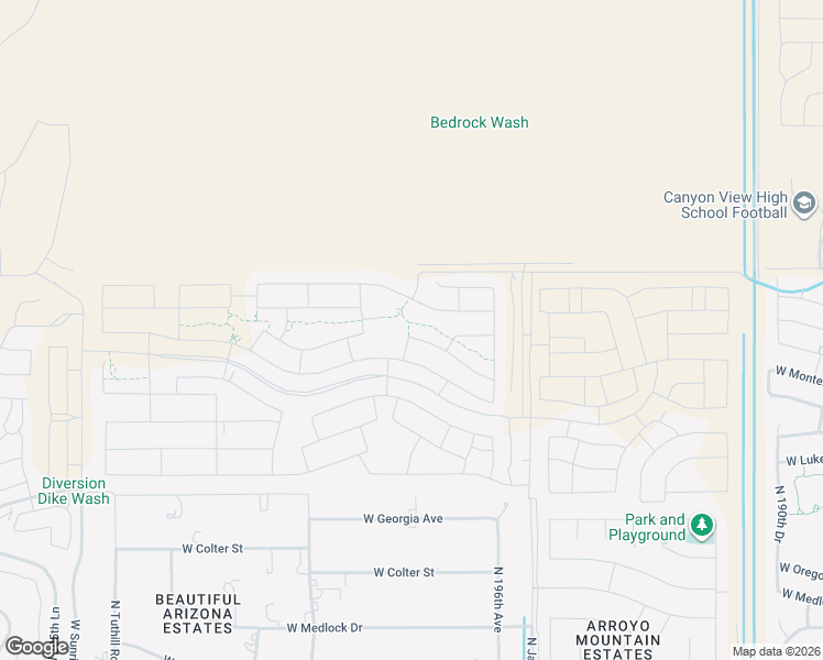 map of restaurants, bars, coffee shops, grocery stores, and more near 19668 West Annika Drive in Buckeye