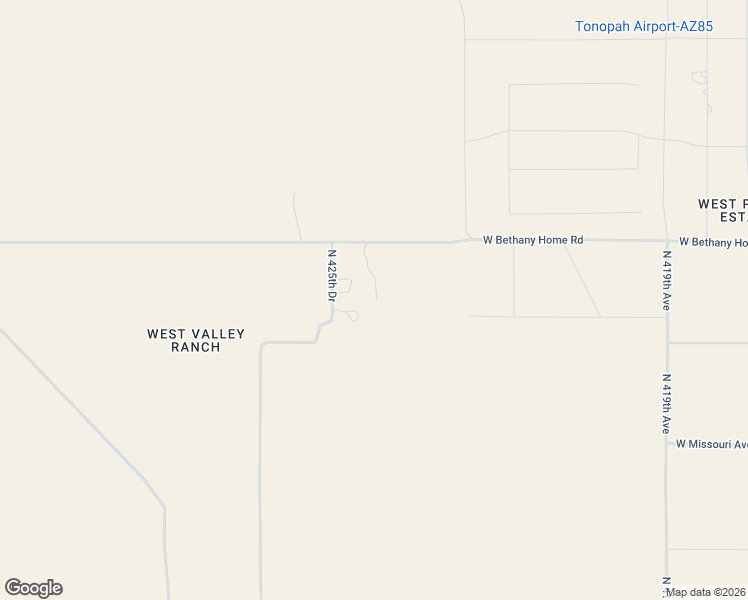 map of restaurants, bars, coffee shops, grocery stores, and more near 5811 North 425th Avenue in Tonopah