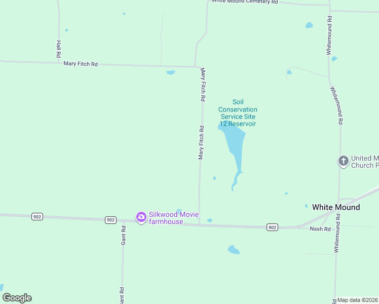 map of restaurants, bars, coffee shops, grocery stores, and more near 355 Mary Fitch Road in Sherman