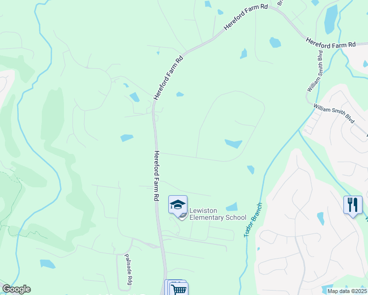 map of restaurants, bars, coffee shops, grocery stores, and more near 5187 Fairington Drive in Evans