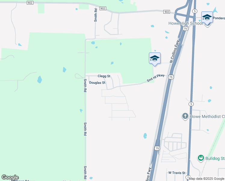 map of restaurants, bars, coffee shops, grocery stores, and more near 1706 Summit Hill Parkway in Howe