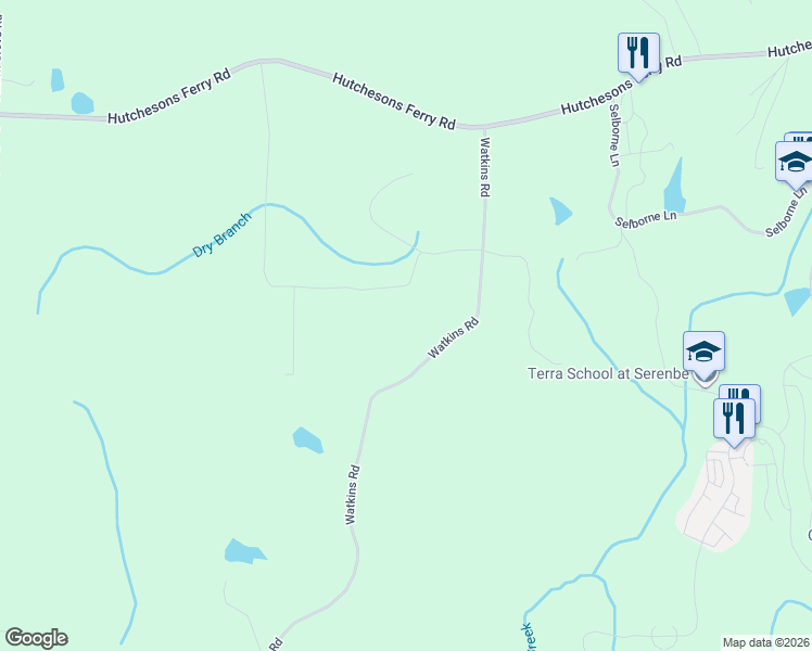map of restaurants, bars, coffee shops, grocery stores, and more near 8725 Watkins Road in Palmetto