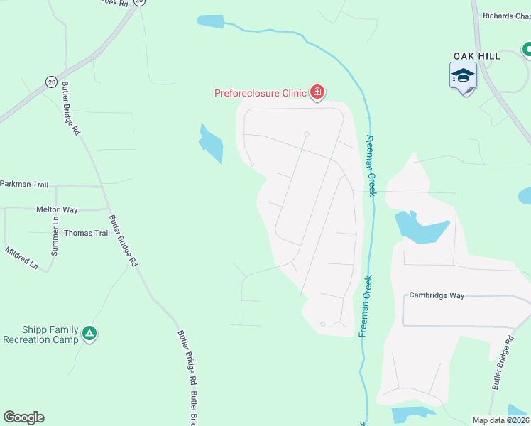 map of restaurants, bars, coffee shops, grocery stores, and more near 25 Alley Circle in Covington