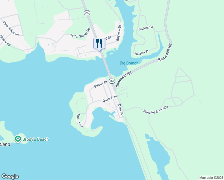 map of restaurants, bars, coffee shops, grocery stores, and more near Highway 260 in Manning