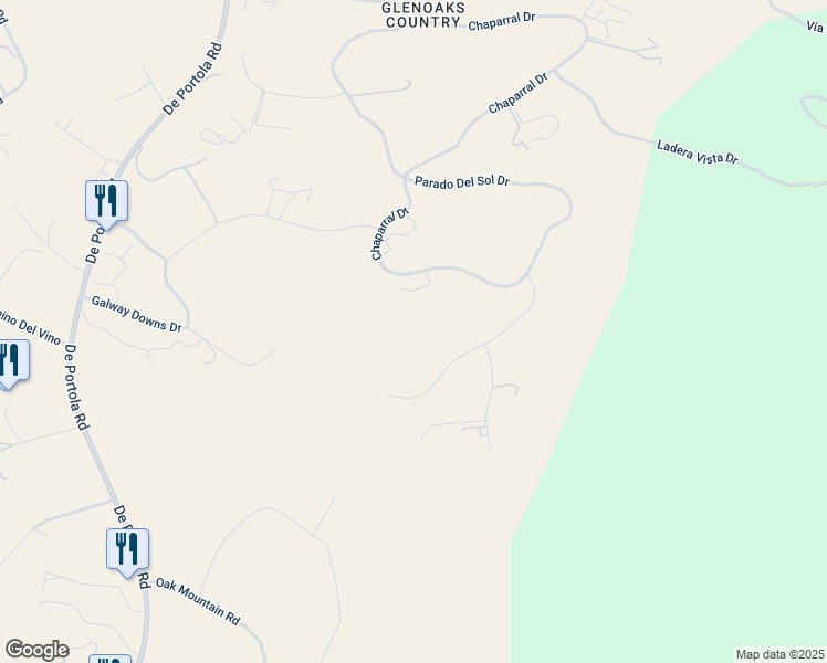 map of restaurants, bars, coffee shops, grocery stores, and more near 41721 Avenida Ortega in Temecula