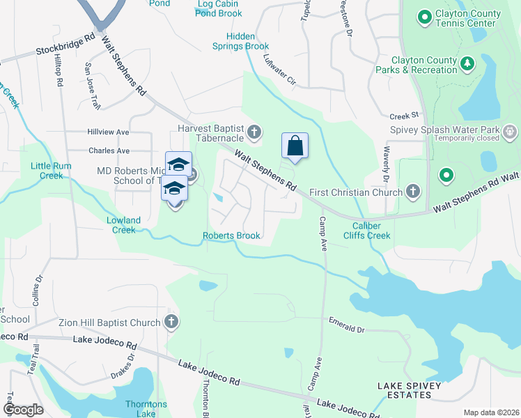 map of restaurants, bars, coffee shops, grocery stores, and more near 2013 Spivey Village Trace in Jonesboro