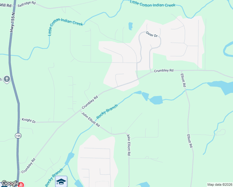 map of restaurants, bars, coffee shops, grocery stores, and more near 610 Crumbley Road in McDonough