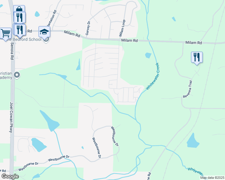 map of restaurants, bars, coffee shops, grocery stores, and more near 275 Greenview Circle in Fayetteville