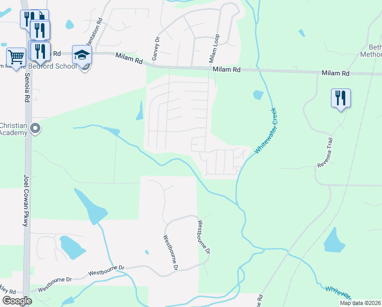 map of restaurants, bars, coffee shops, grocery stores, and more near 215 Greenview Circle in Fayetteville