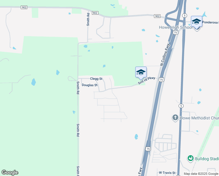 map of restaurants, bars, coffee shops, grocery stores, and more near 1311 Clegg Street in Howe