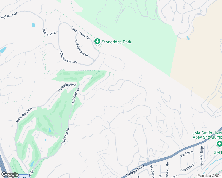 map of restaurants, bars, coffee shops, grocery stores, and more near 27746 Golden Ridge Lane in San Juan Capistrano