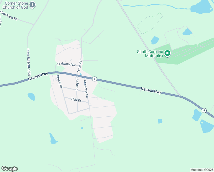 map of restaurants, bars, coffee shops, grocery stores, and more near 107 Flake Road in Orangeburg