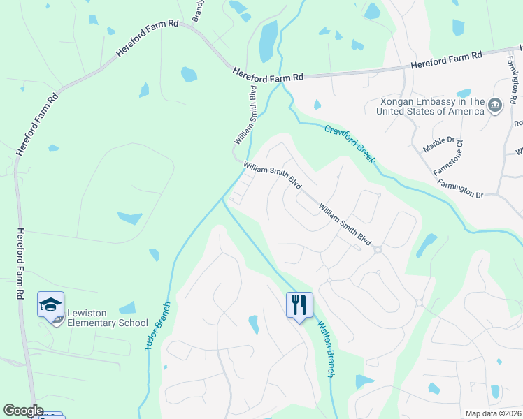 map of restaurants, bars, coffee shops, grocery stores, and more near 4040 Payten Place in Evans