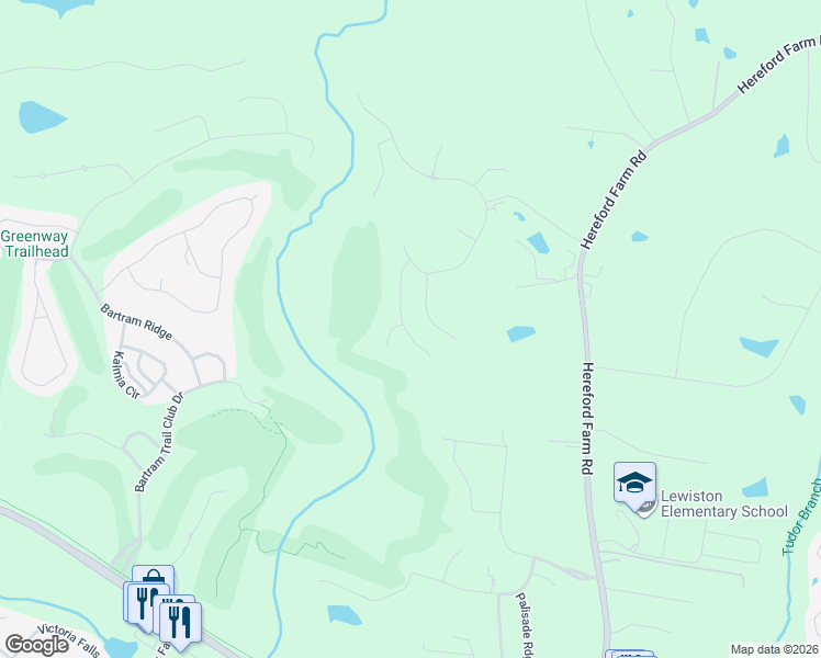 map of restaurants, bars, coffee shops, grocery stores, and more near 4718 Southwind Road in Evans