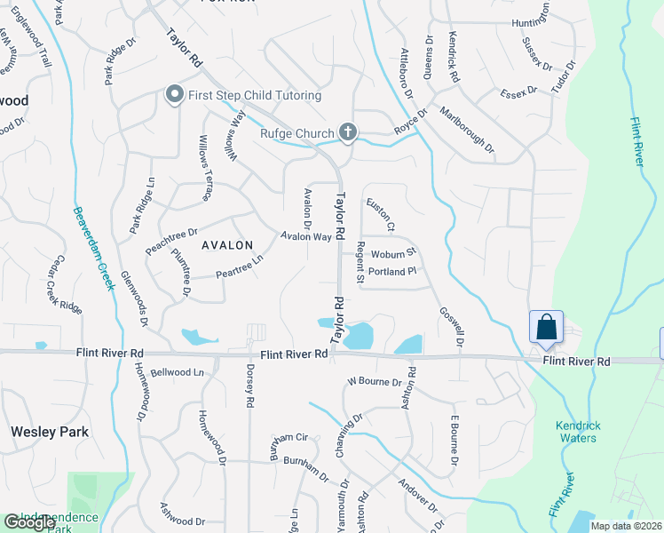 map of restaurants, bars, coffee shops, grocery stores, and more near 8553 Taylor Rd in Riverdale