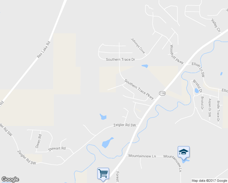 map of restaurants, bars, coffee shops, grocery stores, and more near 6463 Cromer Circle in Leeds