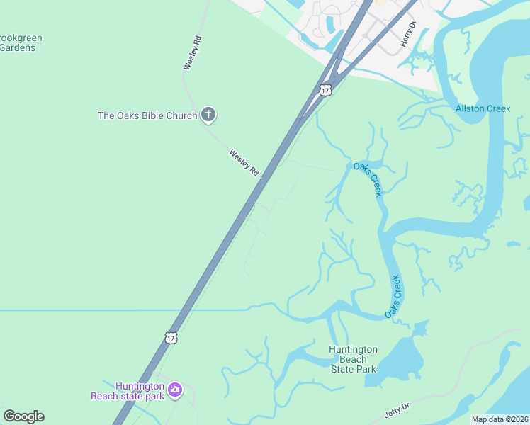 map of restaurants, bars, coffee shops, grocery stores, and more near 7 Gillette Place in Murrells Inlet
