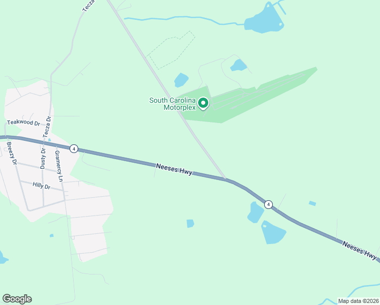 map of restaurants, bars, coffee shops, grocery stores, and more near 2402 Neeses Highway in Orangeburg