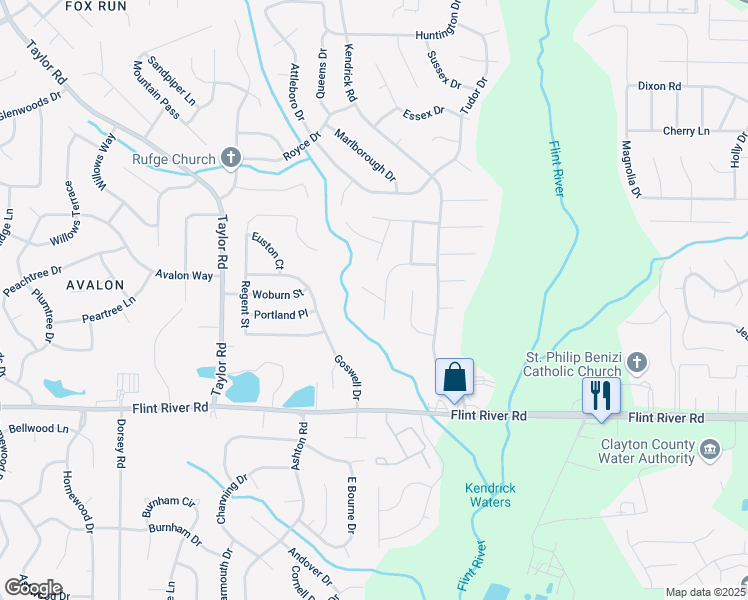 map of restaurants, bars, coffee shops, grocery stores, and more near 231 Debbie Lane in Jonesboro