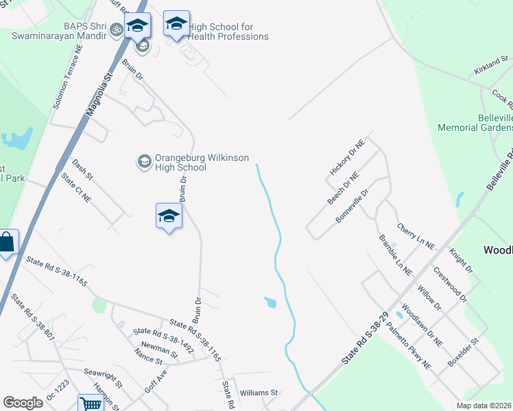 map of restaurants, bars, coffee shops, grocery stores, and more near in Brookdale