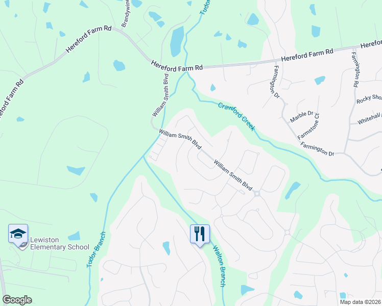 map of restaurants, bars, coffee shops, grocery stores, and more near 5410 Everlook Circle in Evans