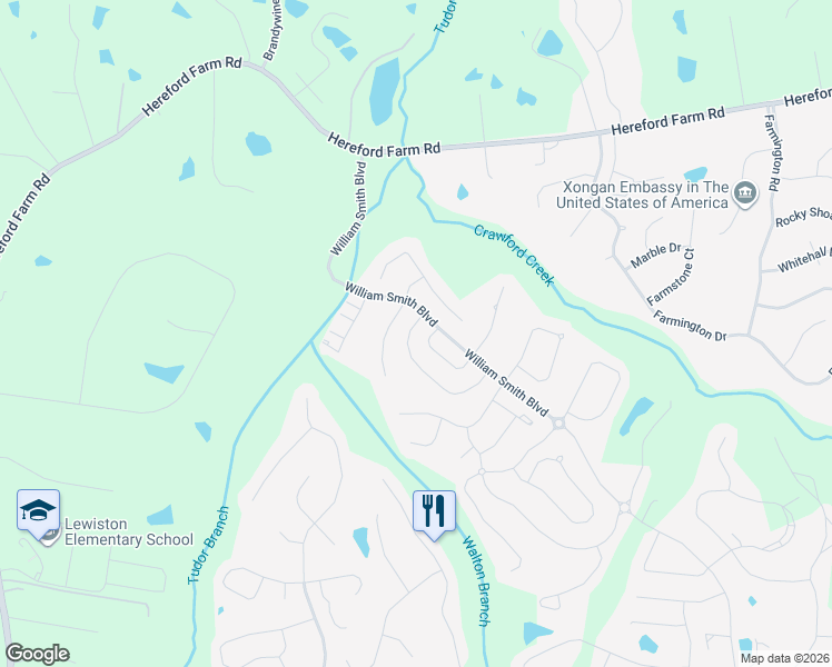 map of restaurants, bars, coffee shops, grocery stores, and more near 230 Asa Way in Evans