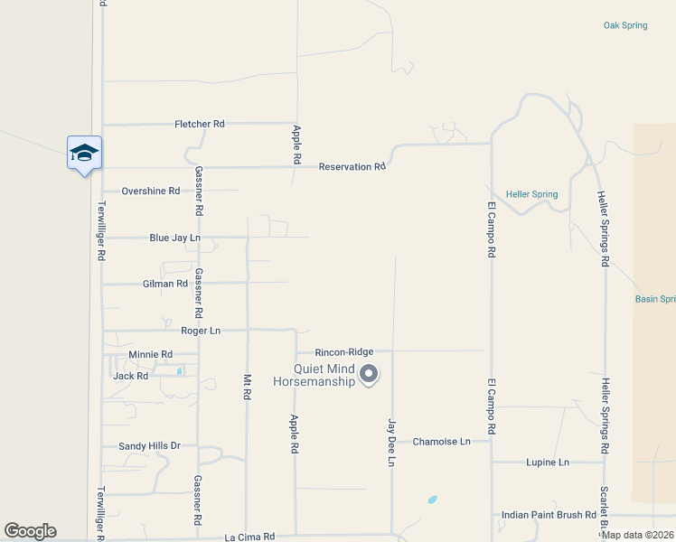 map of restaurants, bars, coffee shops, grocery stores, and more near 59520 Gilman Road in Anza