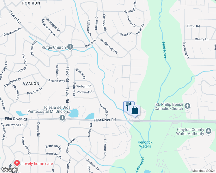map of restaurants, bars, coffee shops, grocery stores, and more near 207 Debbie Lane in Jonesboro