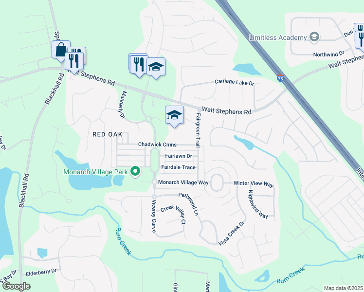 map of restaurants, bars, coffee shops, grocery stores, and more near in Stockbridge