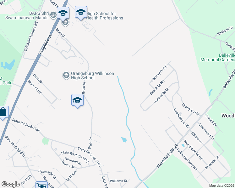 map of restaurants, bars, coffee shops, grocery stores, and more near in Brookdale