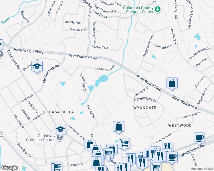 map of restaurants, bars, coffee shops, grocery stores, and more near 3763 Murray Road in Martinez