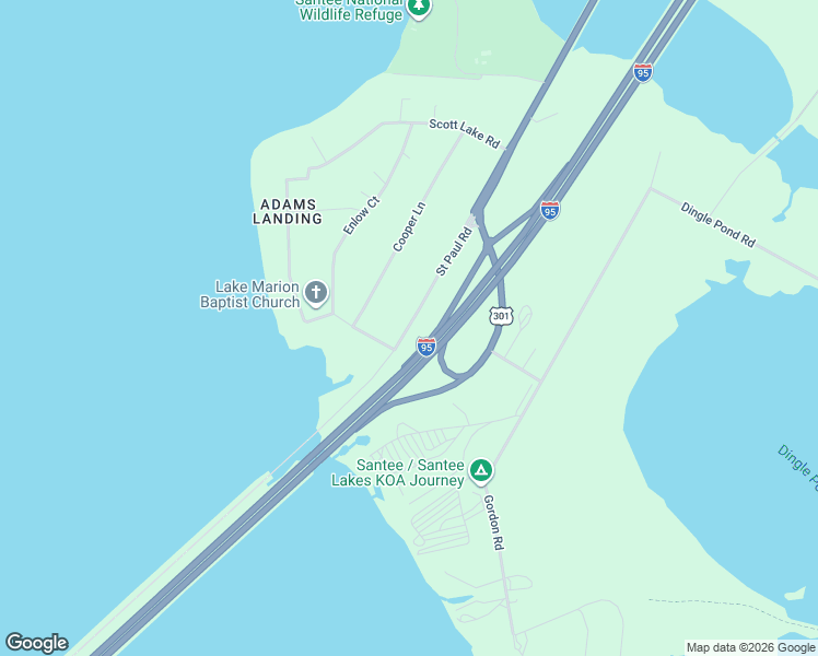 map of restaurants, bars, coffee shops, grocery stores, and more near State Road S-14-230 in North Santee