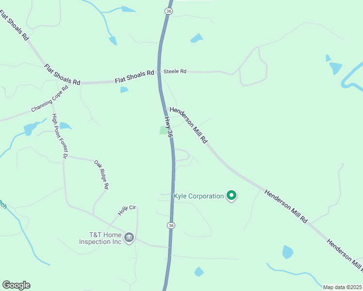 map of restaurants, bars, coffee shops, grocery stores, and more near 12103 Georgia 36 in Covington