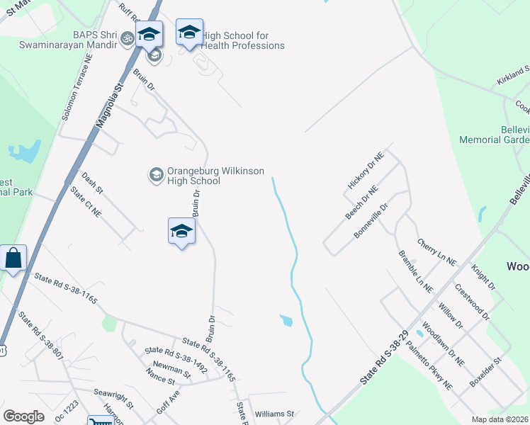 map of restaurants, bars, coffee shops, grocery stores, and more near in Brookdale