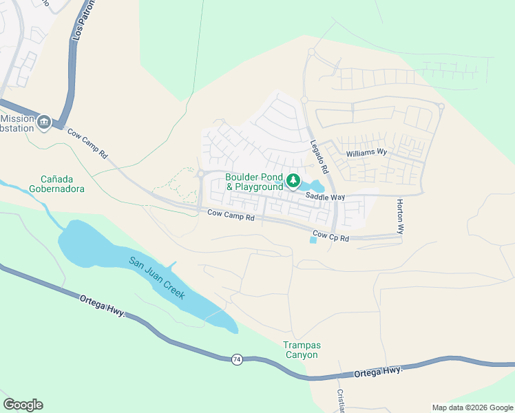 map of restaurants, bars, coffee shops, grocery stores, and more near 1400 Lasso Way in Mission Viejo