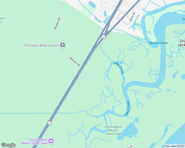 map of restaurants, bars, coffee shops, grocery stores, and more near 100 Gillette Place in Murrells Inlet