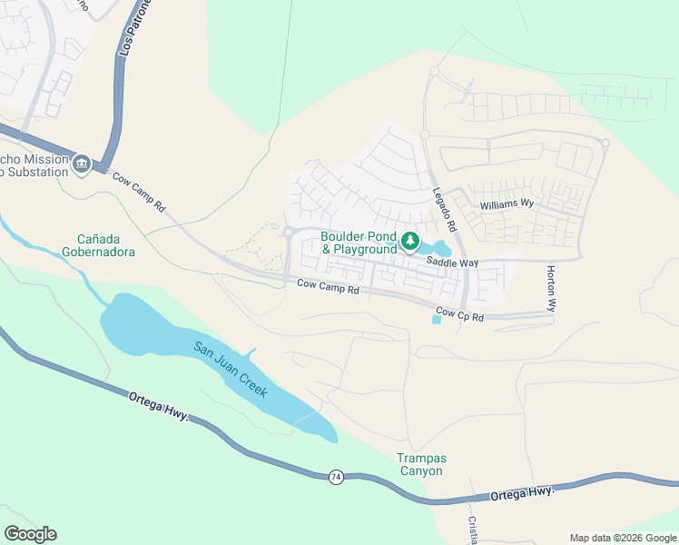 map of restaurants, bars, coffee shops, grocery stores, and more near 31121 Ortega Highway in San Juan Capistrano