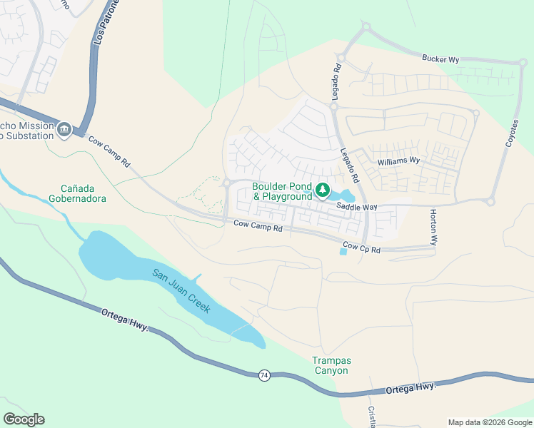 map of restaurants, bars, coffee shops, grocery stores, and more near 1200 Lasso Way in Mission Viejo