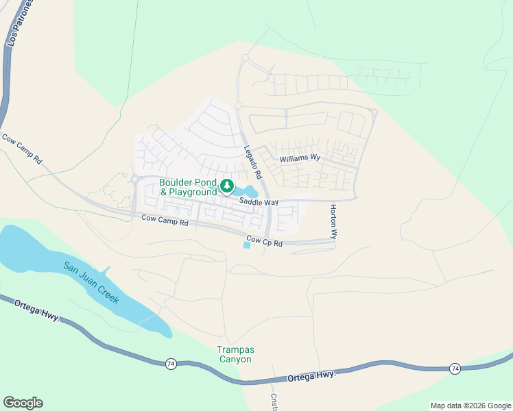 map of restaurants, bars, coffee shops, grocery stores, and more near Unnamed Road in San Juan Capistrano