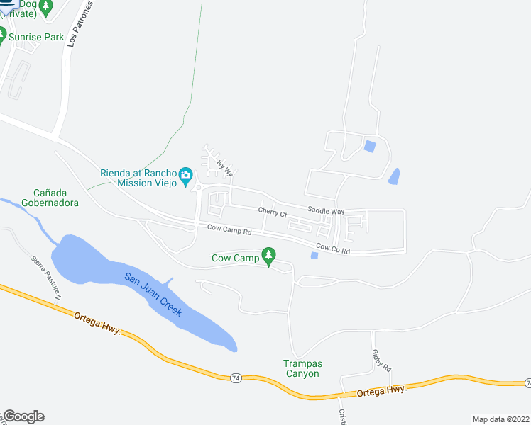 map of restaurants, bars, coffee shops, grocery stores, and more near 31121 Ortega Highway in San Juan Capistrano