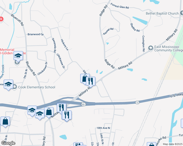 map of restaurants, bars, coffee shops, grocery stores, and more near 24 Par Avenue in Columbus